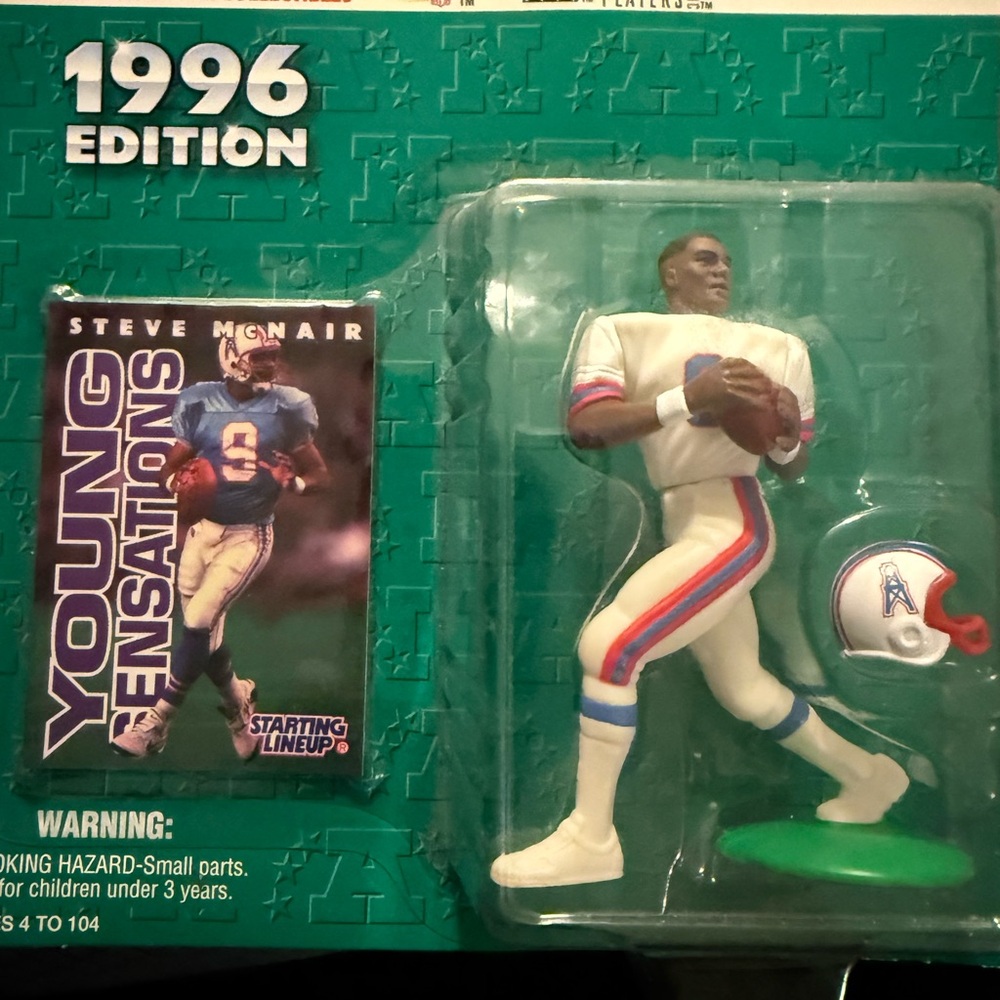 1996 Edition Steve McNair Action Figure Houston Oilers Starting Lineup 1996